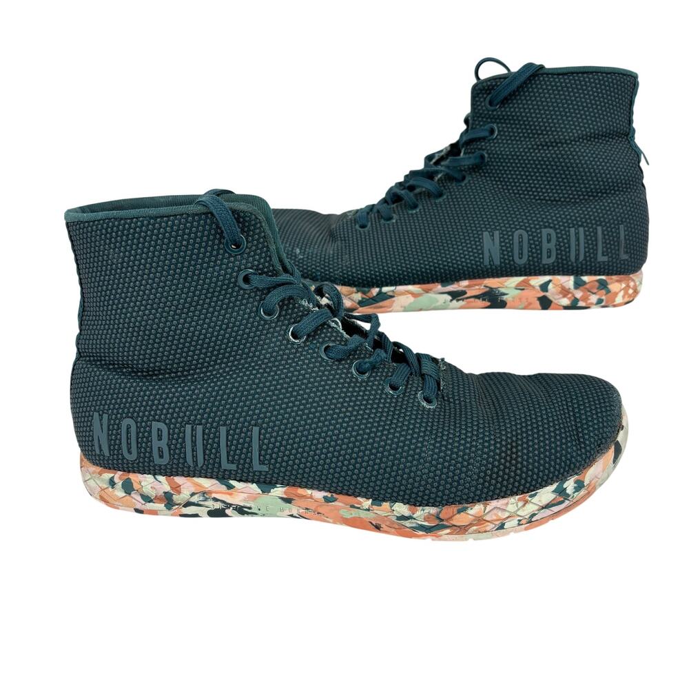 Nobull‎ Wild Jewel High Top Sneakers Size 11 Dark Teal SuperFabric Trainer Shoes